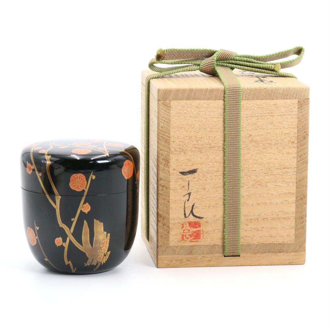Plum Blossom Maki-e Rikyu-gata Chu-Natsume — Sakurai Ichiryo