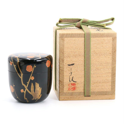Plum Blossom Maki-e Rikyu-gata Chu-Natsume — Sakurai Ichiryo