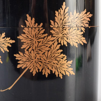 Wajima Lacquer Yukibuki Natsume by Kakigi Akira - Bell Cricket Maki-e Tea Caddy