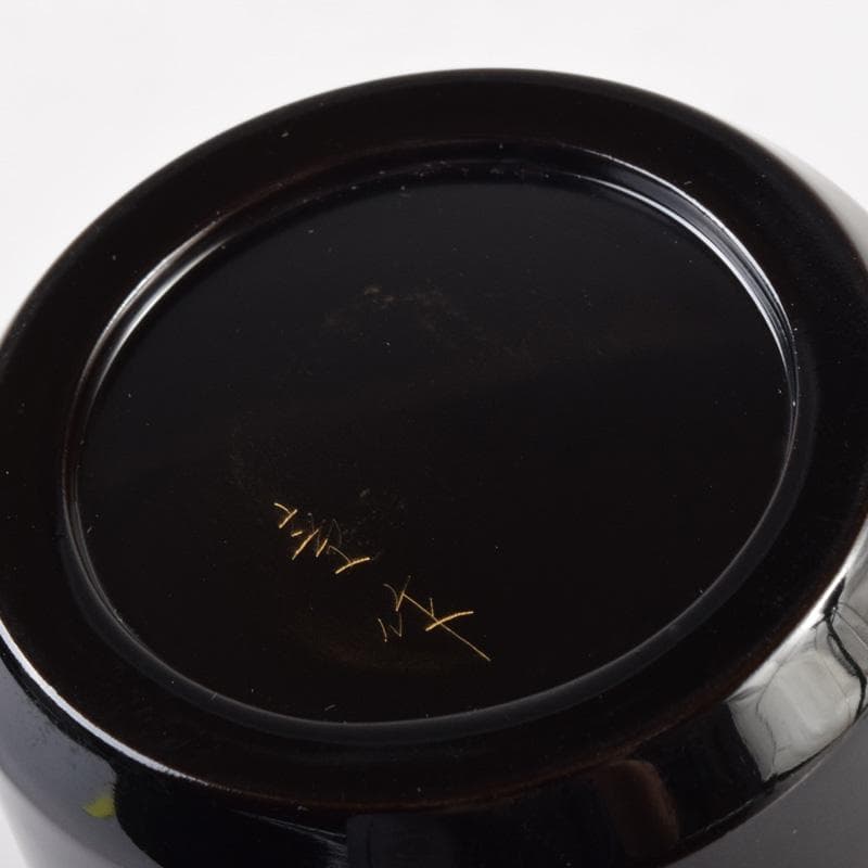 Wajima Lacquer Yukibuki Natsume by Kakigi Akira - Bell Cricket Maki-e Tea Caddy