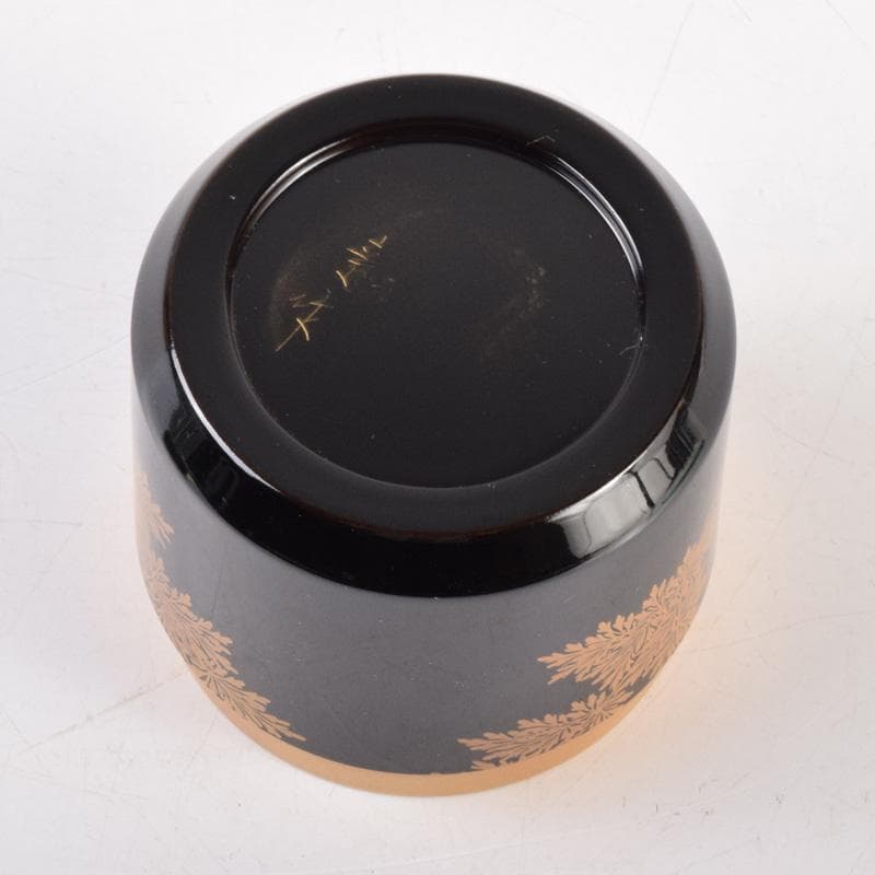Wajima Lacquer Yukibuki Natsume by Kakigi Akira - Bell Cricket Maki-e Tea Caddy
