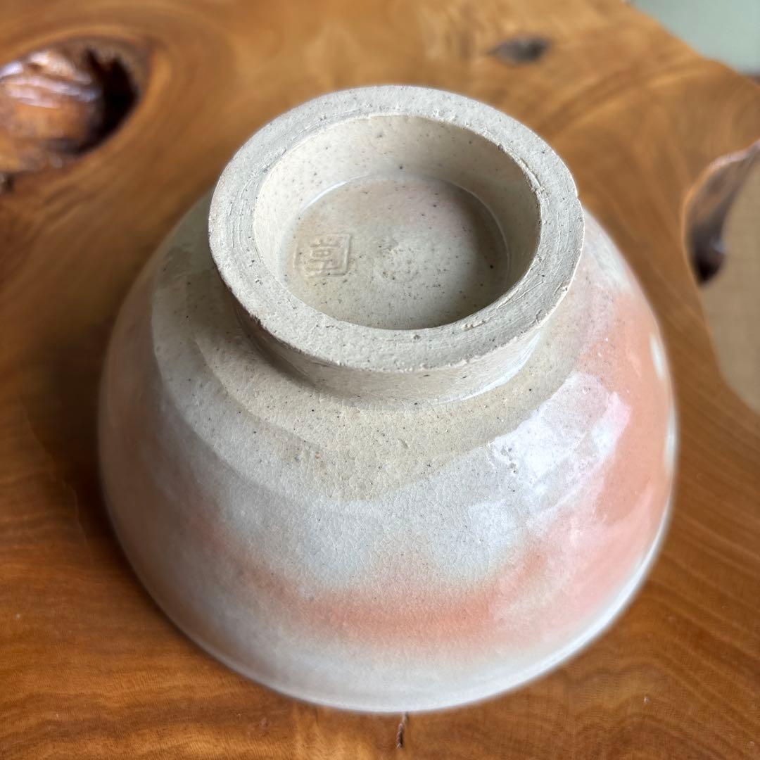 Kyo Kanoko-gata Chawan — Blush Pink Glaze Tea Bowl, Deer-Back Pattern, Tomobako