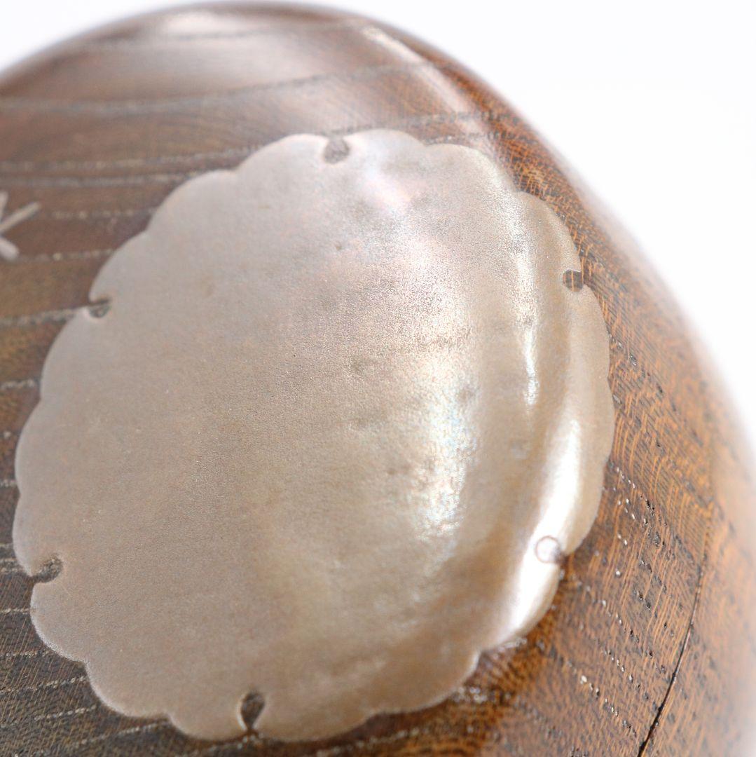 Hira-Natsume by Nakamura Kosai — Yukiwa Snowflake Maki-e, Natural Wood Grain, Tomobako