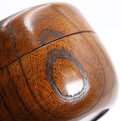 Hira-Natsume by Nakamura Kosai — Yukiwa Snowflake Maki-e, Natural Wood Grain, Tomobako
