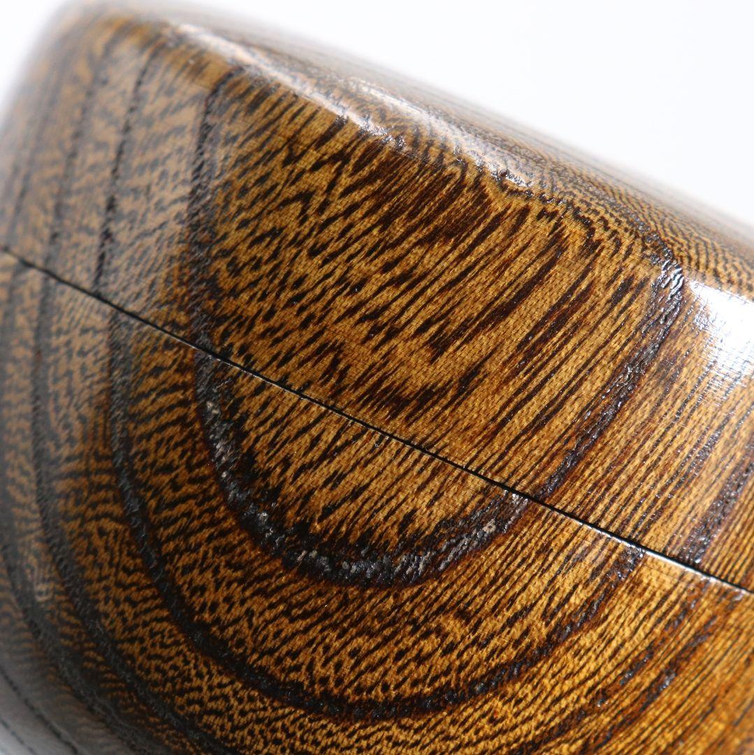 Hira-Natsume by Nakamura Kosai — Yukiwa Snowflake Maki-e, Natural Wood Grain, Tomobako