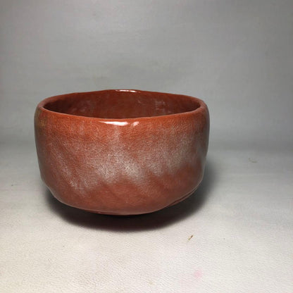 Aka-Raku Chawan by Sasaki Shoraku — Kyoto Red Raku Tea Bowl