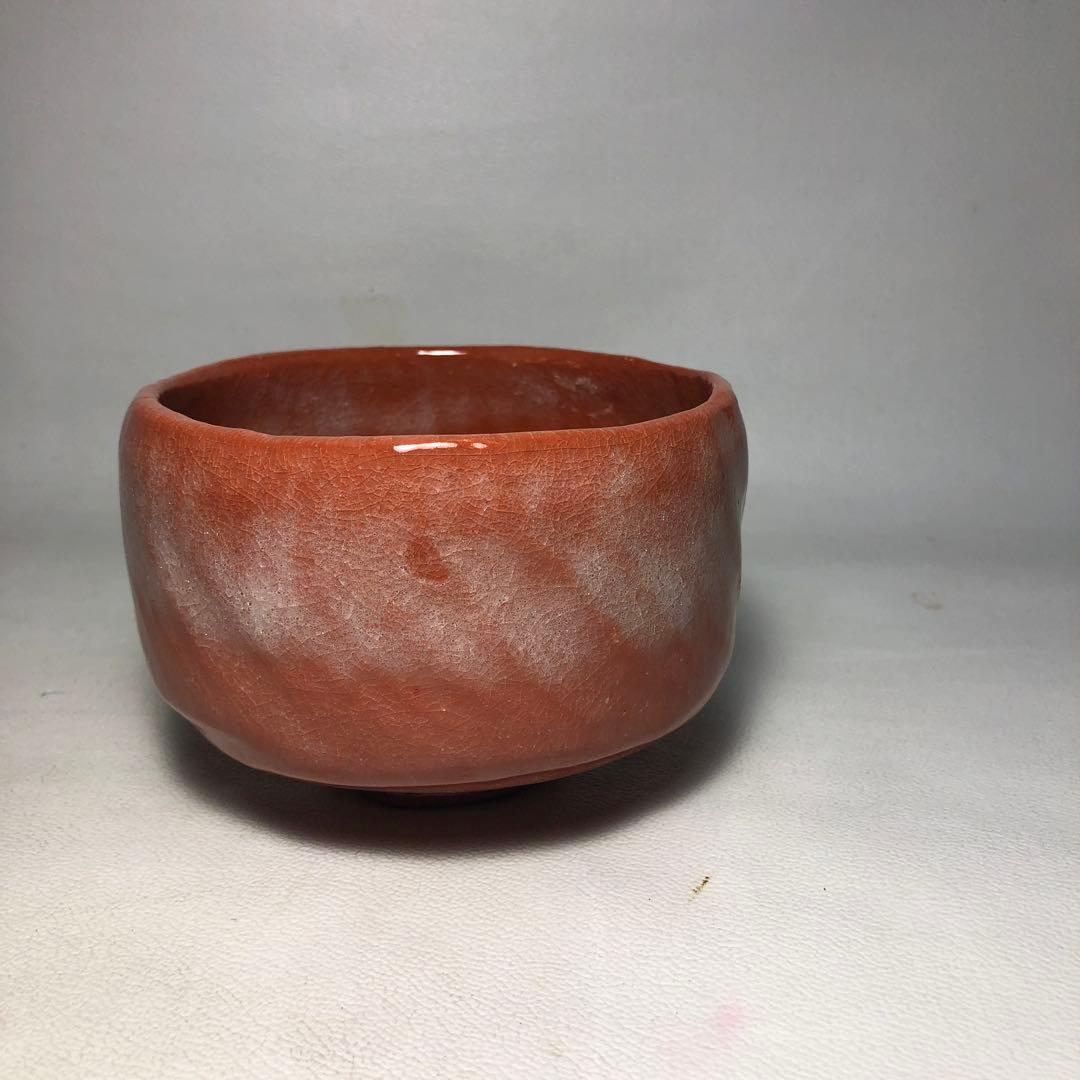 Aka-Raku Chawan by Sasaki Shoraku — Kyoto Red Raku Tea Bowl