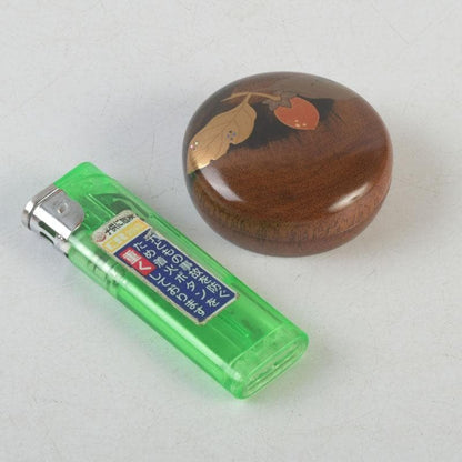 Nakamura Soetsu Kurogaki Wood Persimmon Maki-e Kogō — Yamanaka Lacquer