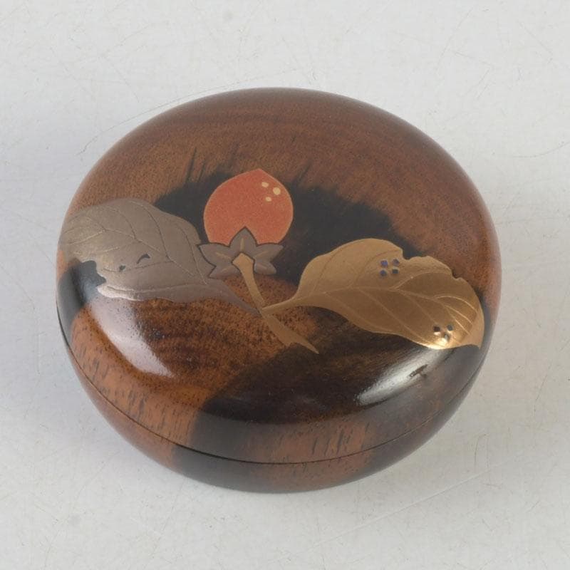 Nakamura Soetsu Kurogaki Wood Persimmon Maki-e Kogō — Yamanaka Lacquer