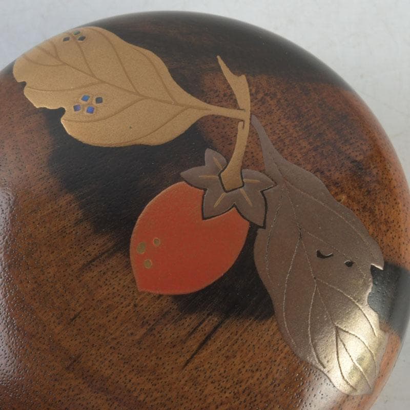 Nakamura Soetsu Kurogaki Wood Persimmon Maki-e Kogō — Yamanaka Lacquer