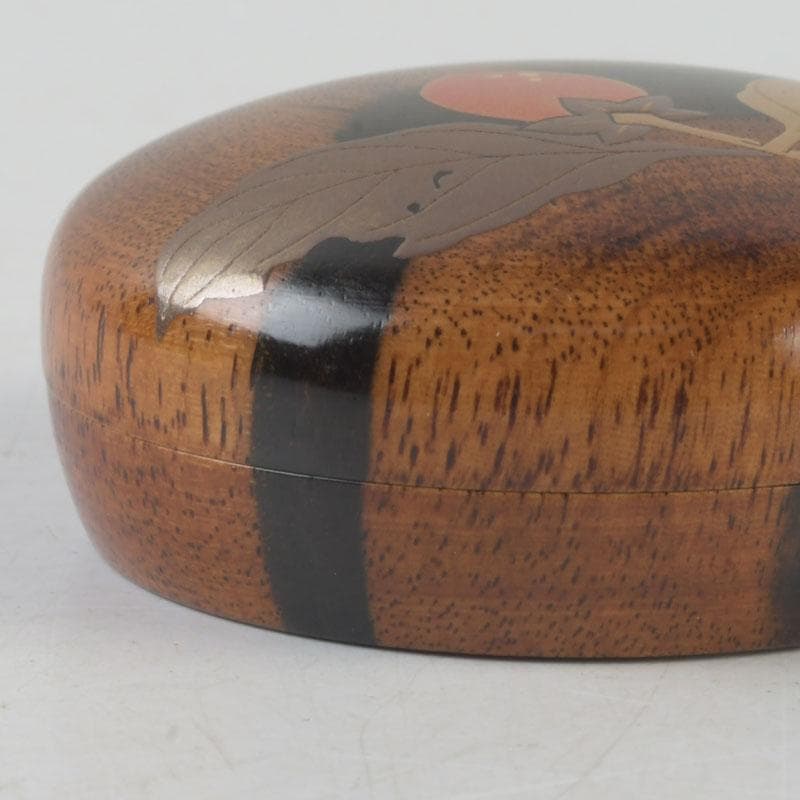 Nakamura Soetsu Kurogaki Wood Persimmon Maki-e Kogō — Yamanaka Lacquer