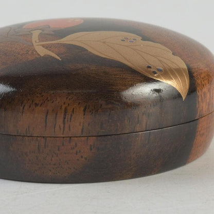 Nakamura Soetsu Kurogaki Wood Persimmon Maki-e Kogō — Yamanaka Lacquer