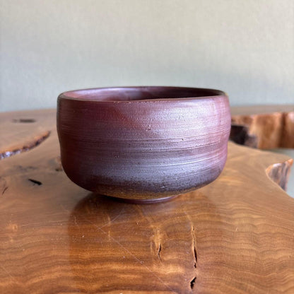 Bizen Ware Matcha Tea Bowl by Fujita Ryuji - Hidasuki Goma Glaze Chawan with Signed Tomobako Box