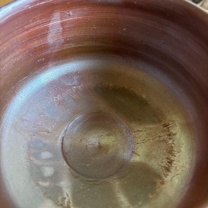Bizen Ware Matcha Tea Bowl by Fujita Ryuji - Hidasuki Goma Glaze Chawan with Signed Tomobako Box