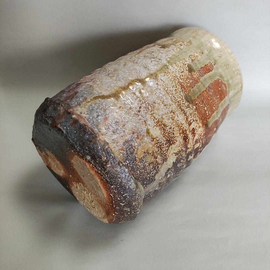 Sakamoto Toshihito Iga Tabimakura Hanaire - Biidoro Ash Glaze Flower Vase