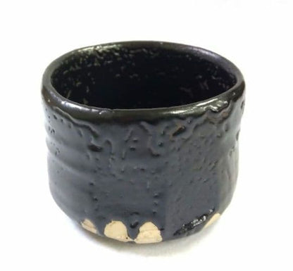 Seto Kuro Chawan by Nojiri Soujitsu — Gaunugama Black Tea Bowl with Wooden Box