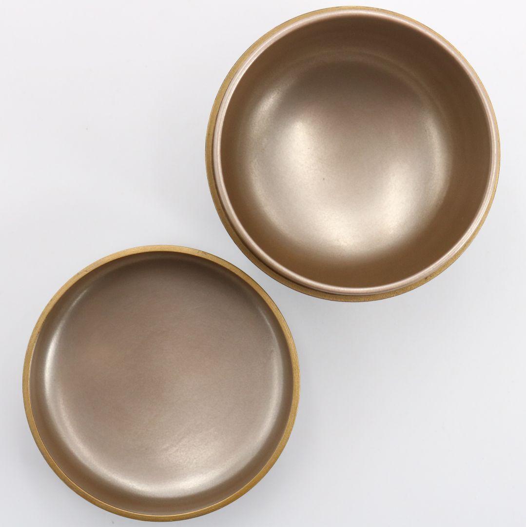 Ebata Shun Hana-Shippō Gold Maki-e Ō-Natsume — Wajima-nuri Gin-Tame-Nuri Interior