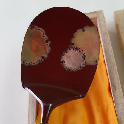 Haizaji Ash Spoon by Kita Shobei - Cloud Inlay Ironwork with Signed Box