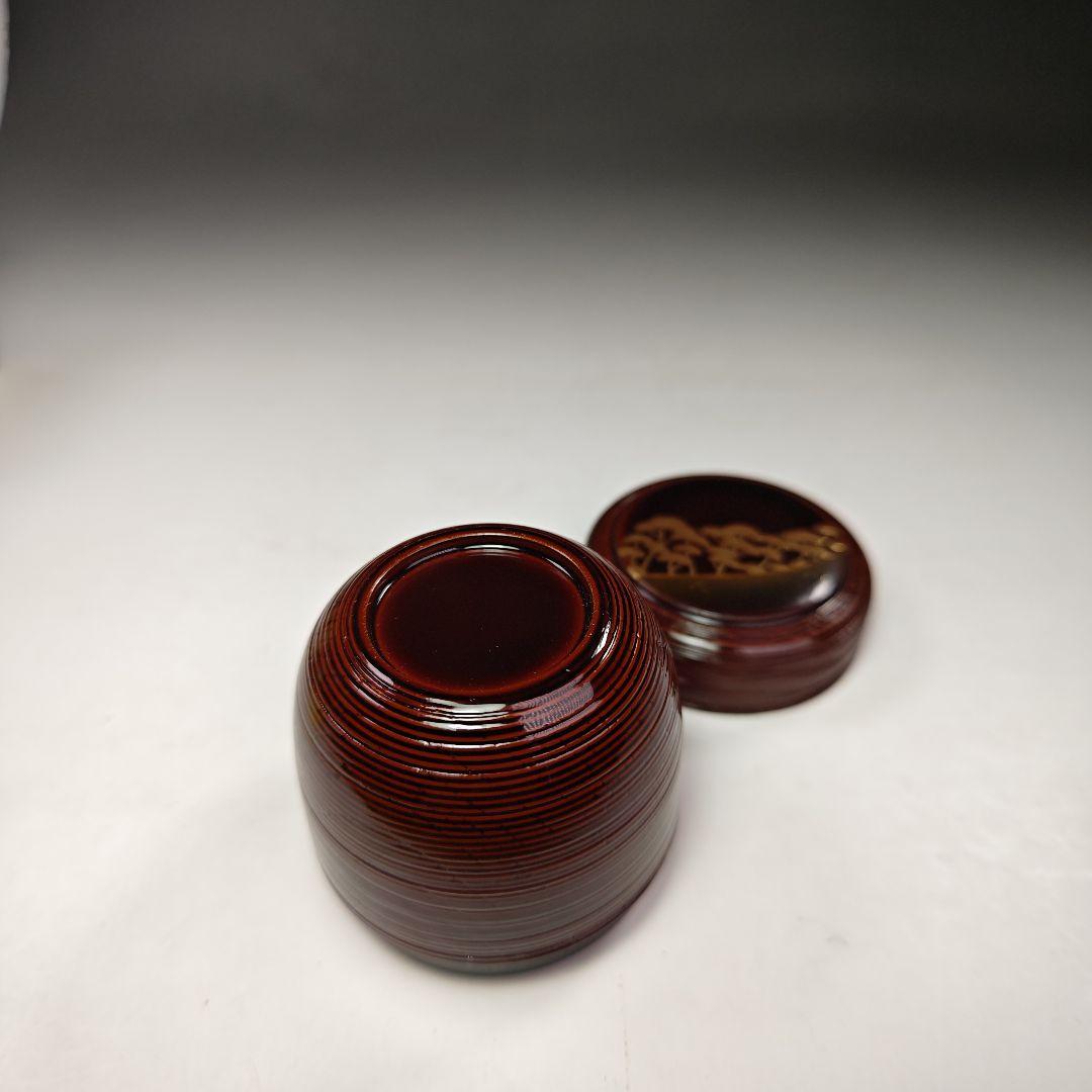 Tada Keikan Korin Pine Maki-e Natsume, Ito-me Lacquer Tea Caddy