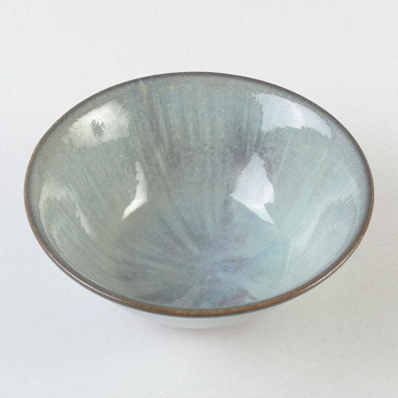 Uno Sokan Celadon Tea Bowl — Intangible Cultural Heritage Master, Signed Wood Box