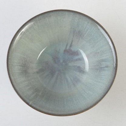 Uno Sokan Celadon Tea Bowl — Intangible Cultural Heritage Master, Signed Wood Box