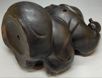 Ko-Bizen Daikokuten Figure | Antique Bizen Stoneware God of Wealth Sculpture