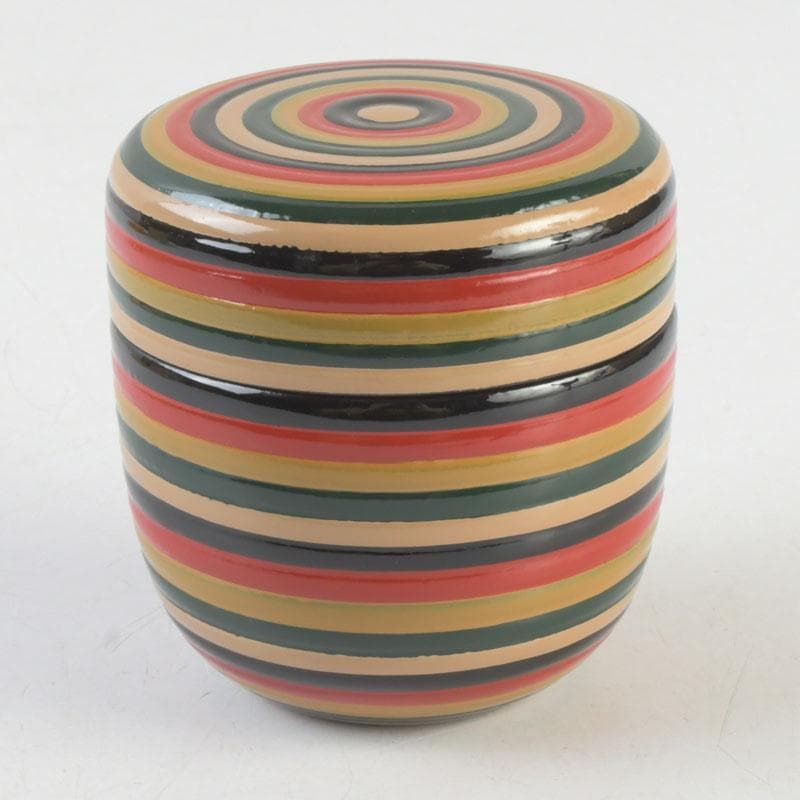 Kanazawa Lacquerware Koma-nuri Chūnatsume Tea Caddy by Nōsaku, Tomobako