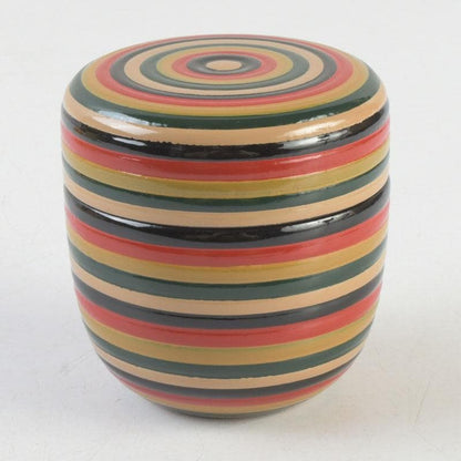 Kanazawa Lacquerware Koma-nuri Chūnatsume Tea Caddy by Nōsaku, Tomobako