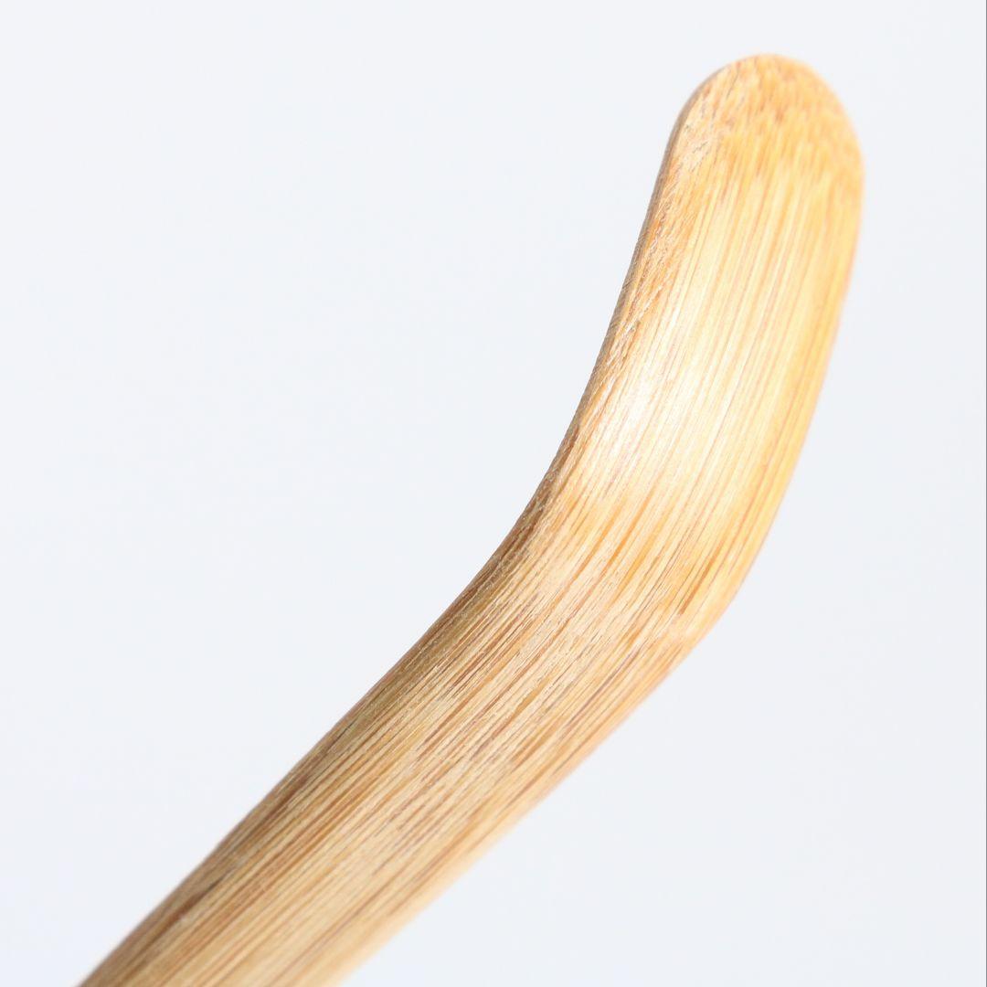 Omokage — Bamboo Chashaku by Okuda Sōshun, Inscribed by Satō Bokudō