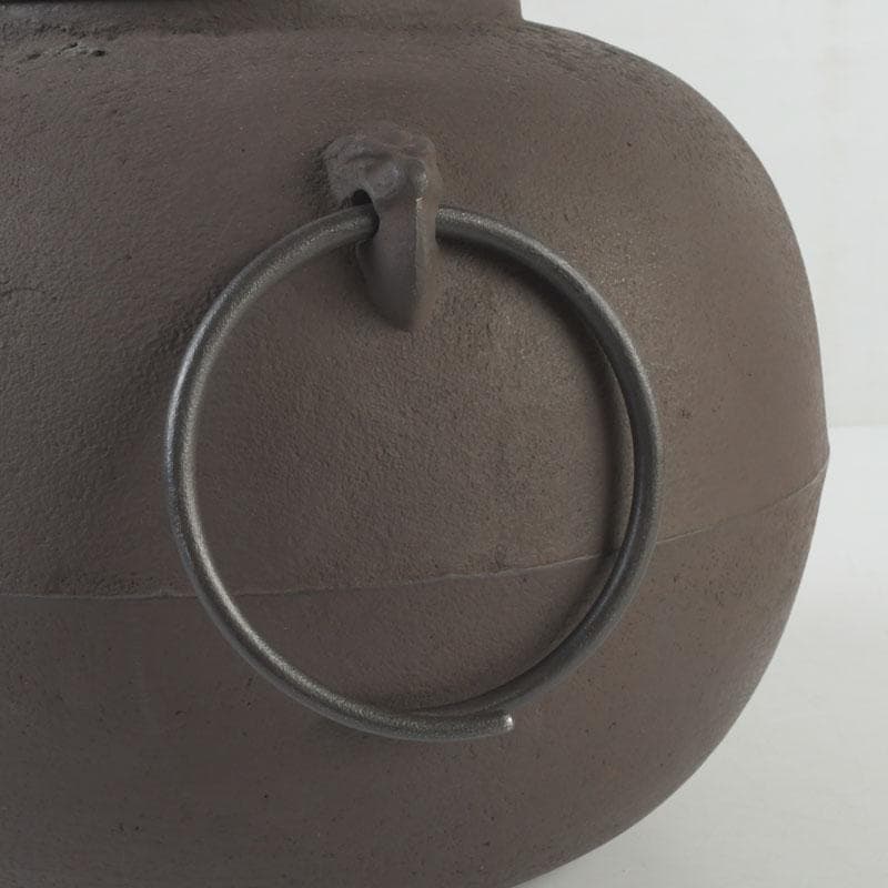 Hata Shunsai Round Iron Tea Kettle Marugata Chagama with Tomobako