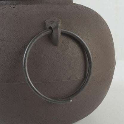 Hata Shunsai Round Iron Tea Kettle Marugata Chagama with Tomobako