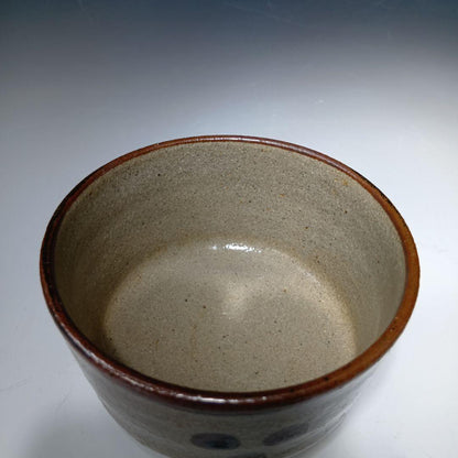 E-Karatsu Painted Tea Bowl by 13th Nakazato Taroemon — Karatsu Stoneware Chawan