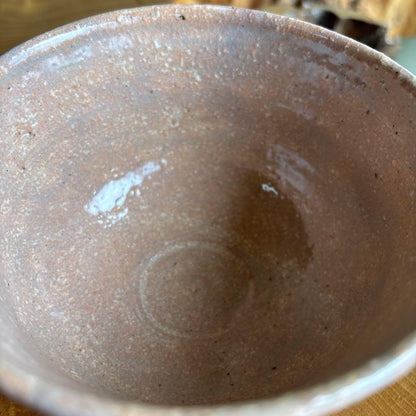 Matcha Bowl Seizan Blue Mountain Iron Painting by Kasho Seizan-en | Chawan Tea Ceremony