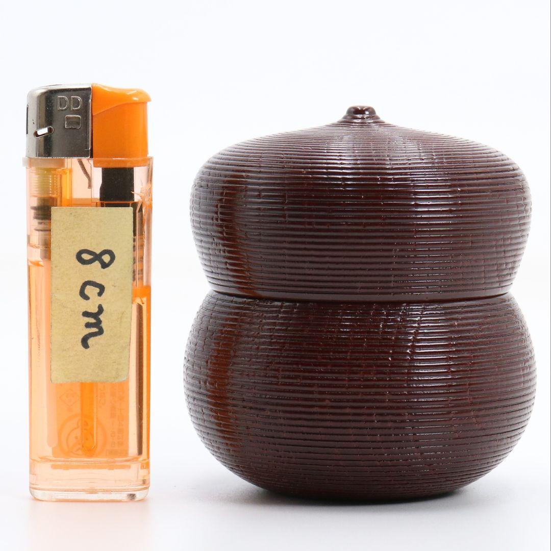 Kōsai Itome Hyō-gata Lacquer Tea Caddy — Thread-Line Gourd Usuchaki