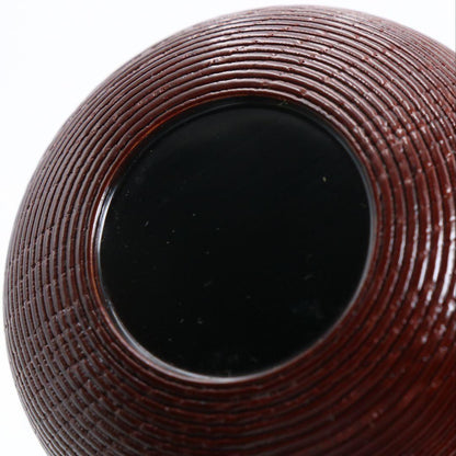 Kōsai Itome Hyō-gata Lacquer Tea Caddy — Thread-Line Gourd Usuchaki