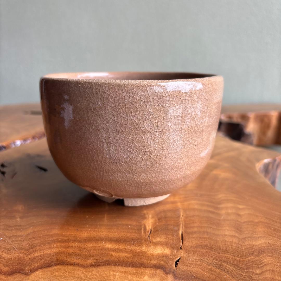 Matcha Bowl Benzaiten Goddess Incised Decoration by Shoraku — Japanese Tea Ceremony Chawan
