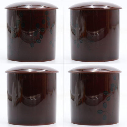 Bell Cricket Maki-e Kinrinji Tea Container by Nakamura Soetsu — Autumn Lacquerware