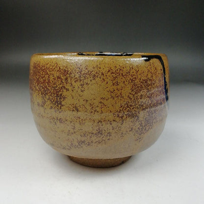 Ogi-Karatsu Chawan by Inoue Kenji — Tenzan-gama | Ame-Yu & Iron Glaze Tea Bowl, Signed Tomobako