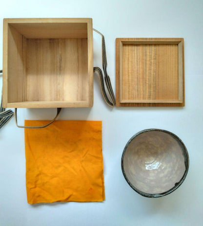 Imperial Theme Bridge Tea Bowl by Mizuno Shoichi — Odai Hashi Chawan with Tomobako, Japanese Ceramics