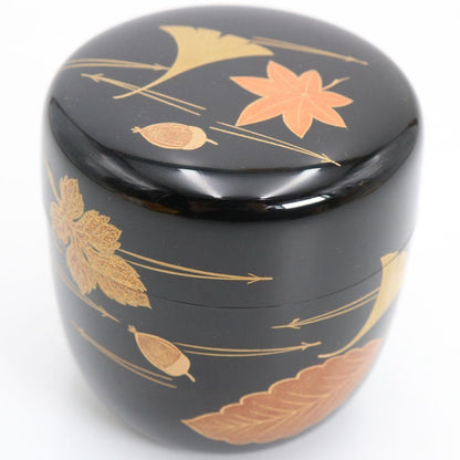 Fukiyose Maki-e Chu-Natsume — Ginkgo & Autumn Leaves by Shosai