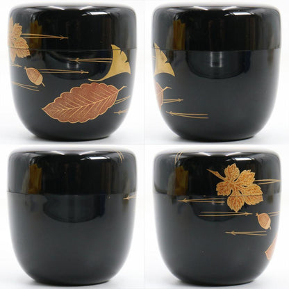 Fukiyose Maki-e Chu-Natsume — Ginkgo & Autumn Leaves by Shosai