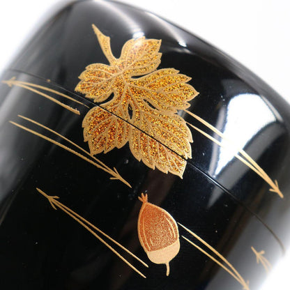 Fukiyose Maki-e Chu-Natsume — Ginkgo & Autumn Leaves by Shosai