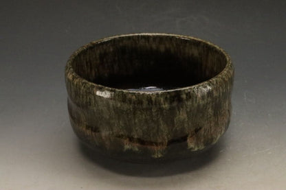 Edo Yashima-yaki Nagashi-gusuri Matcha Chawan by Mitani Rinzo — Published in Kinsei no Chawan Vol. 6, with Kuroda Totoan Sai-sei-bako