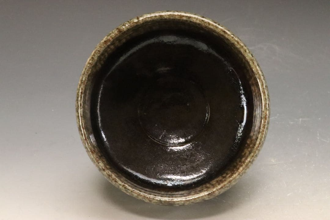 Edo Yashima-yaki Nagashi-gusuri Matcha Chawan by Mitani Rinzo — Published in Kinsei no Chawan Vol. 6, with Kuroda Totoan Sai-sei-bako