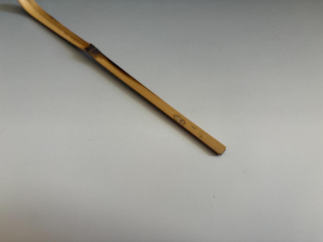 Horiuchi Sokan 'Tancho' Susudake Chashaku – Rare Spotted Bamboo Tea Scoop with Box