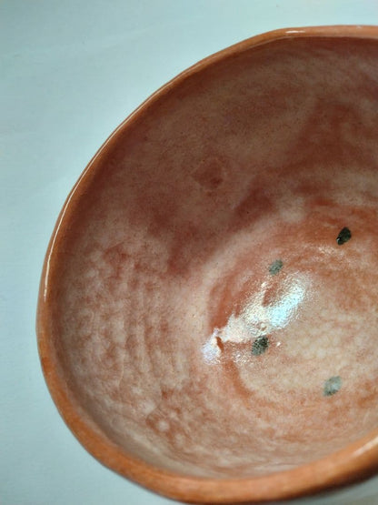 Rikyu Shichishu Kenkyo Raku Chawan by Heian Shoetsu — Yohen Glaze, Full Tomobako Set