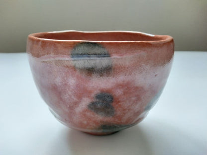 Rikyu Shichishu Kenkyo Raku Chawan by Heian Shoetsu — Yohen Glaze, Full Tomobako Set