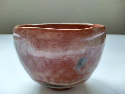 Rikyu Shichishu Kenkyo Raku Chawan by Heian Shoetsu — Yohen Glaze, Full Tomobako Set