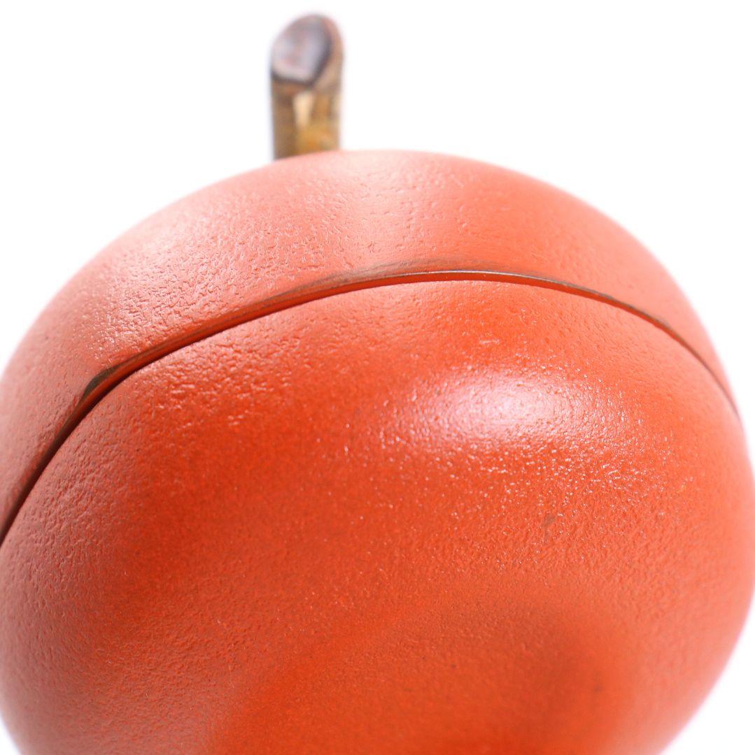 Kawagishi Mitsumasa Wajima Kanshitsu Lacquer Persimmon Kogo Incense Container, Signed Box