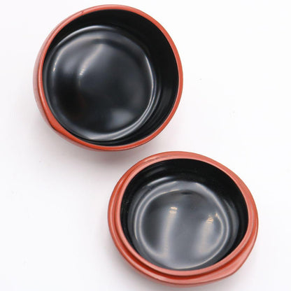 Kawagishi Mitsumasa Wajima Kanshitsu Lacquer Persimmon Kogo Incense Container, Signed Box